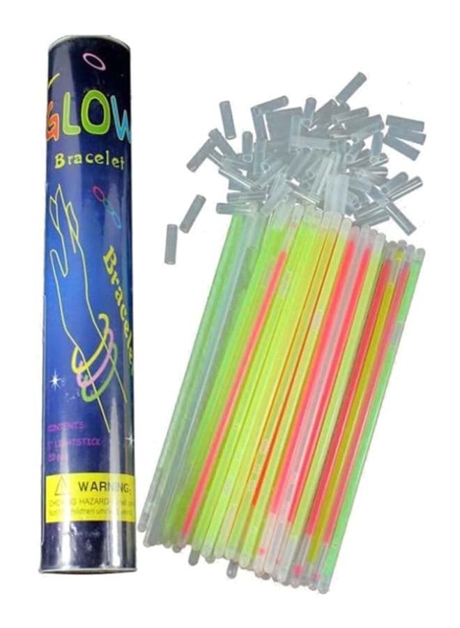 100-Piece Flashing Party Glow Sticks Set With Connectors