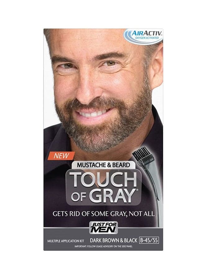 Touch Of Gray Mustache And Beard Colour Black/Dark Brown 4.4 x 7.5 x 15.4cm