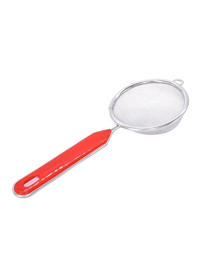 Strainer With Handle Red 8centimeter