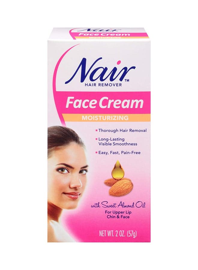 Hair Remover Moisturizing Face Cream Beige 57grams