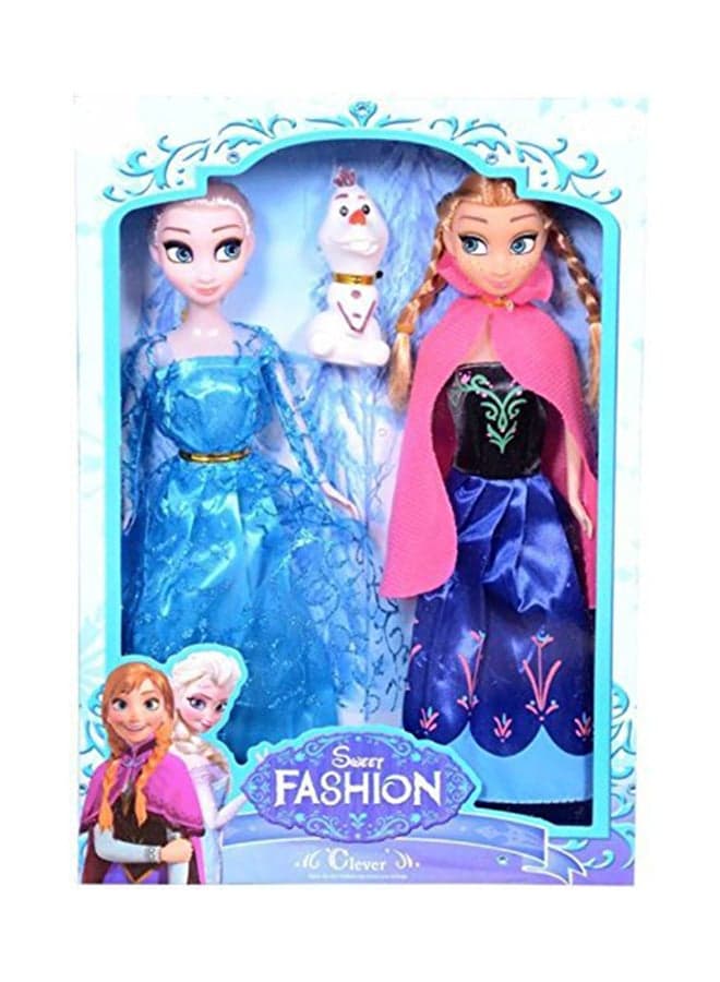 Elsa And Anna Sister Dolls Set