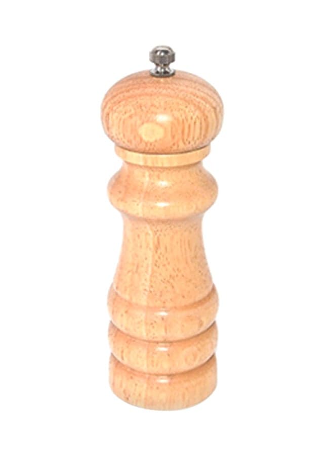 Wooden Pepper Mill Beige 6.75inch