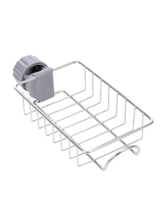 Stainless Steel Sponge Holder Silver 24.00x5.00xcm