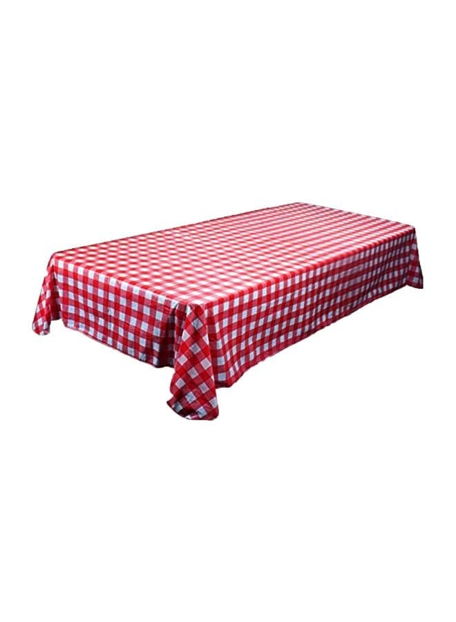 Vinyl Table Cloth Red/White 70x0.1x52inch
