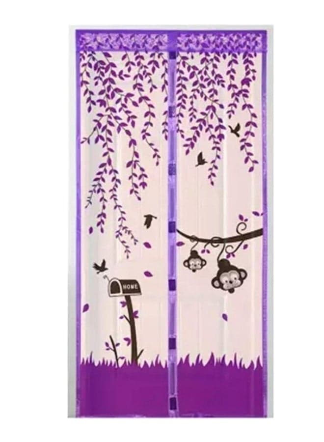 Magnetic Insect Door Net Curtain Purple/Beige/Brown 210 x 100cm