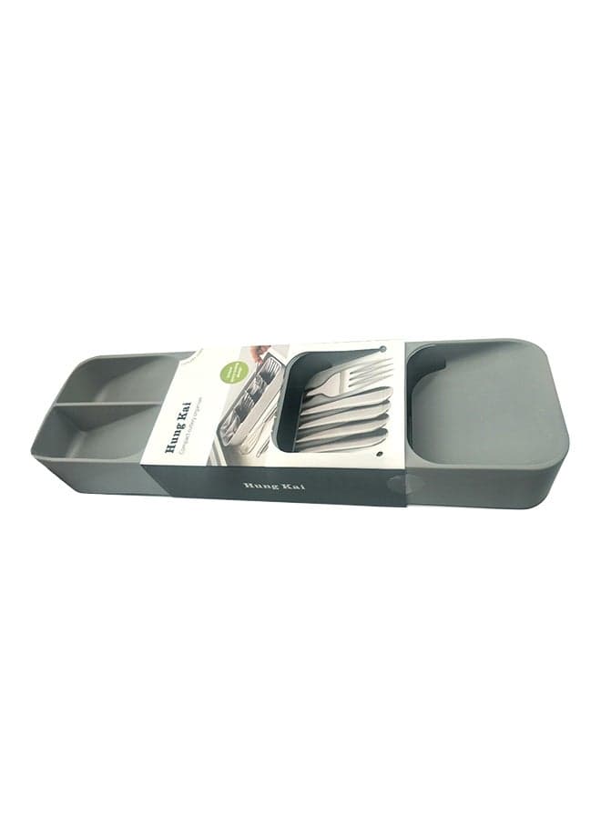 Cutlery Organizer Grey 5.5x39.6x11cm