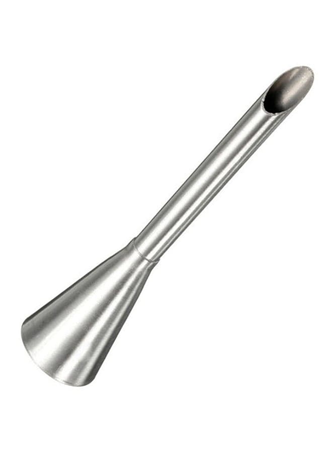 Stainless Steel Long Puff Nozzle Tip Silver 8x2x2cm