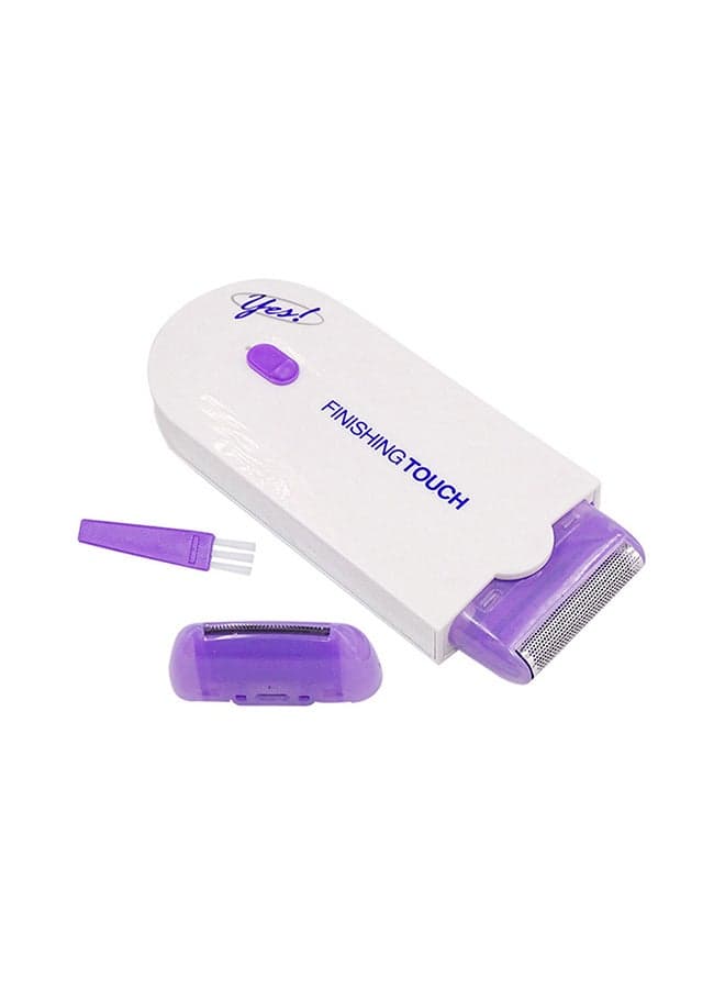 Rechargeable Painless Touch Hair Remover Flawless Epilator Purple/White 13x2x8cm