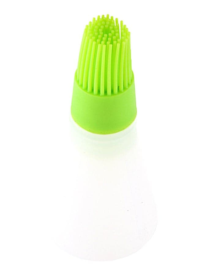 Silicone Brushed Oil Bottle Green 11.5cm
