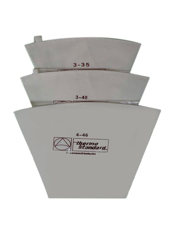 3-Piece Re-Useable Cotton Pastry Bag White/Black