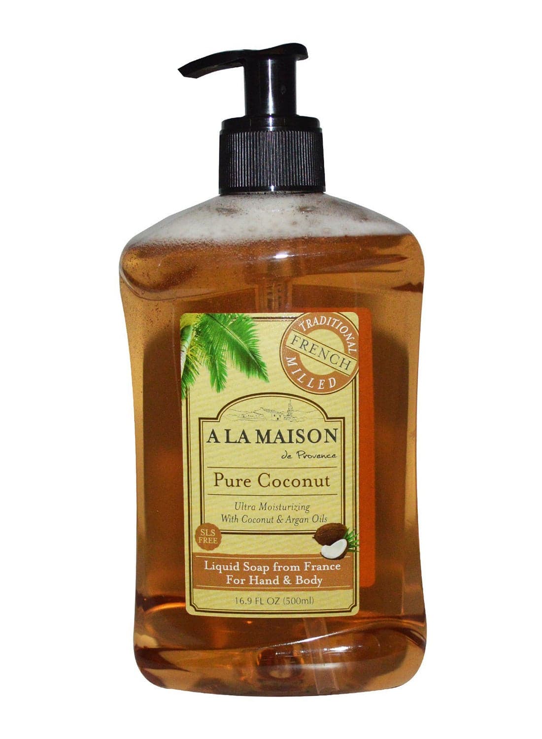 Pure Coconut Hand And Body Liquid Soap Brown 500ml