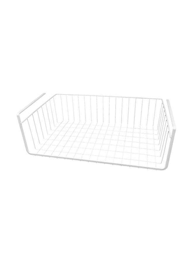 Wire Under Shelf Storage Basket White 17inch
