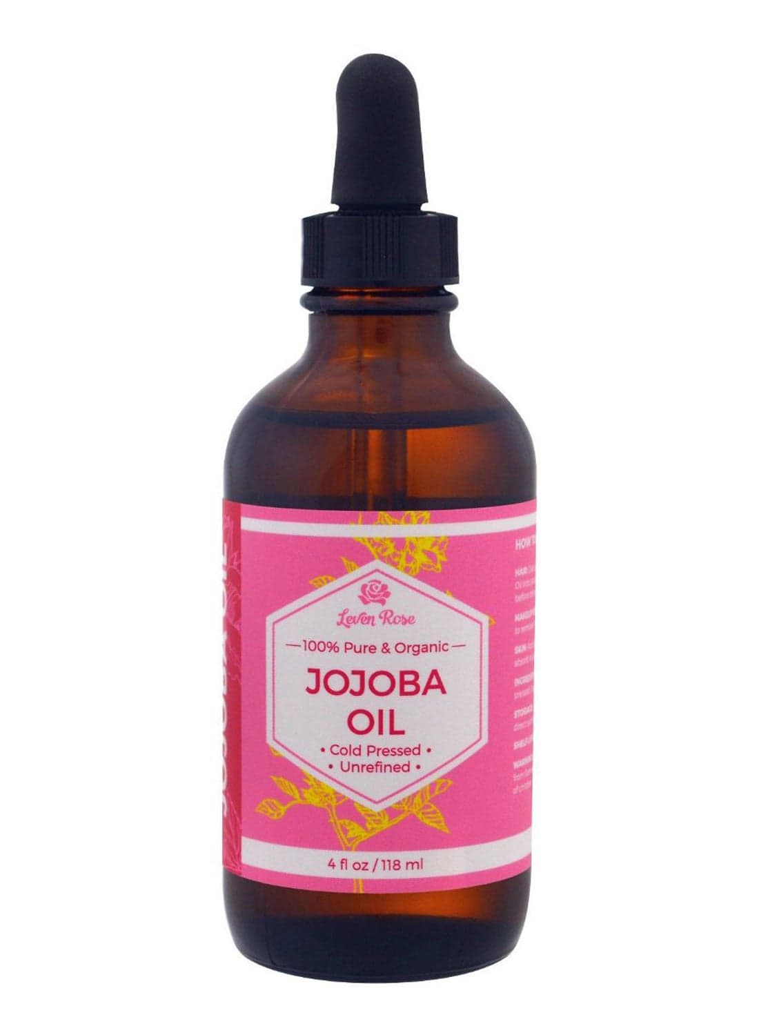 Organic Cold Pressed Unrefined Jojoba Oil 118ml