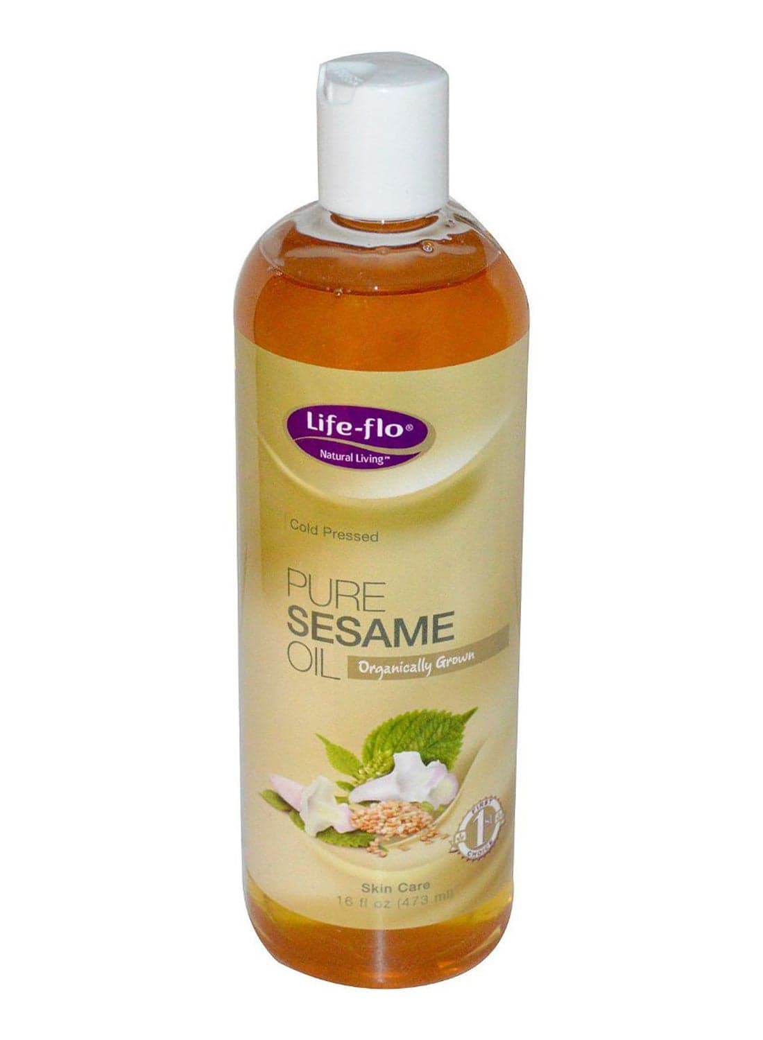 Natural Living Organically Grown Pure Sesame Oil 473ml