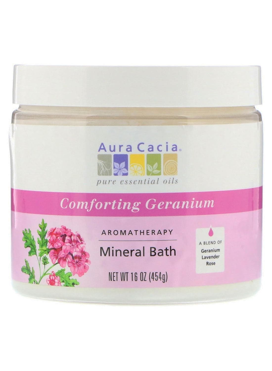 Comforting Geranium Aromatherapy Mineral Bath Oil