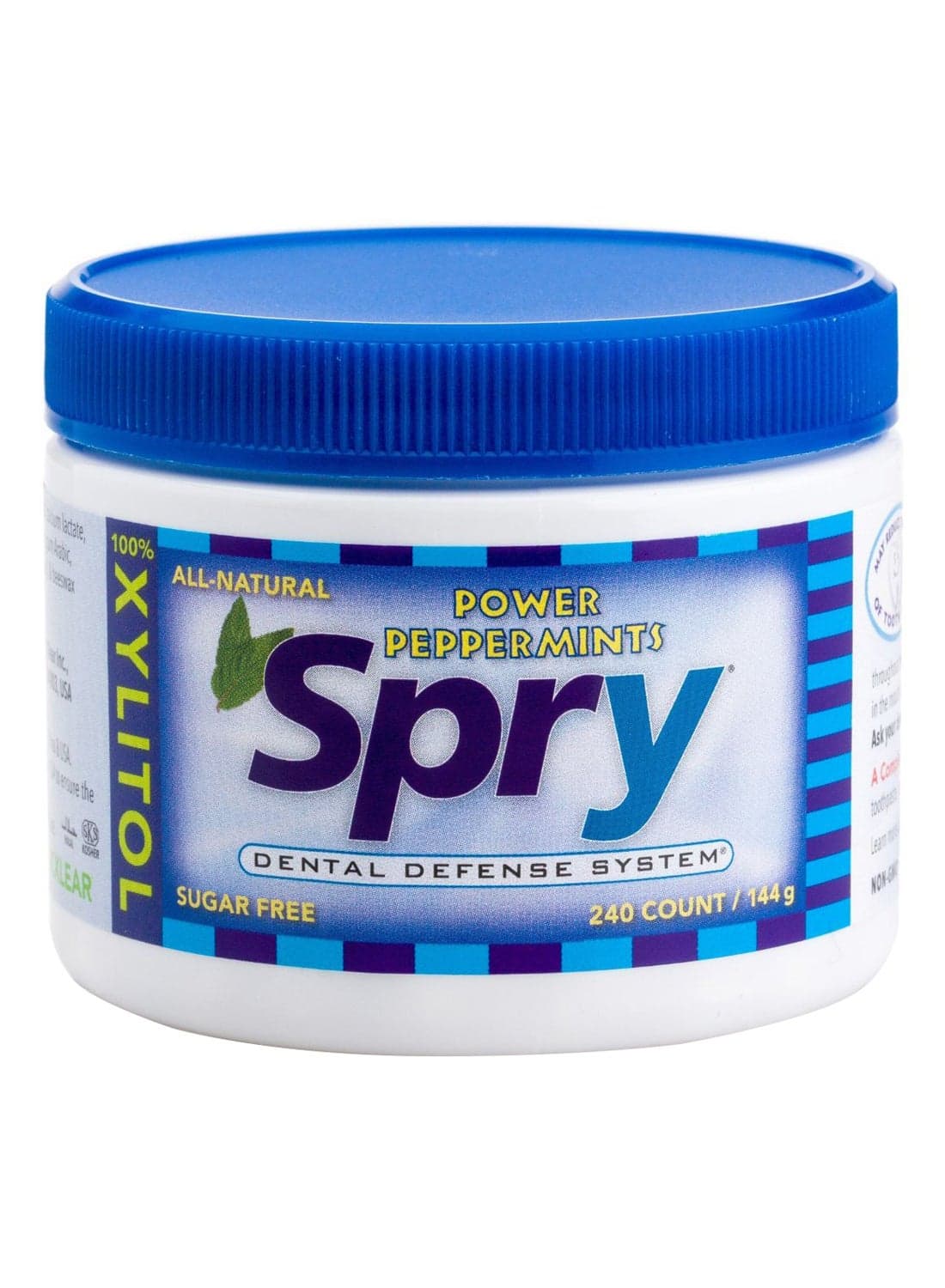 240-Piece Power Peppermint Flavour Spry Gum Set 144grams