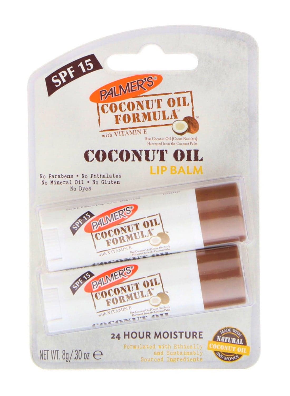 Pack Of 2 Coconut Oil Lip Balm 2 x 8grams