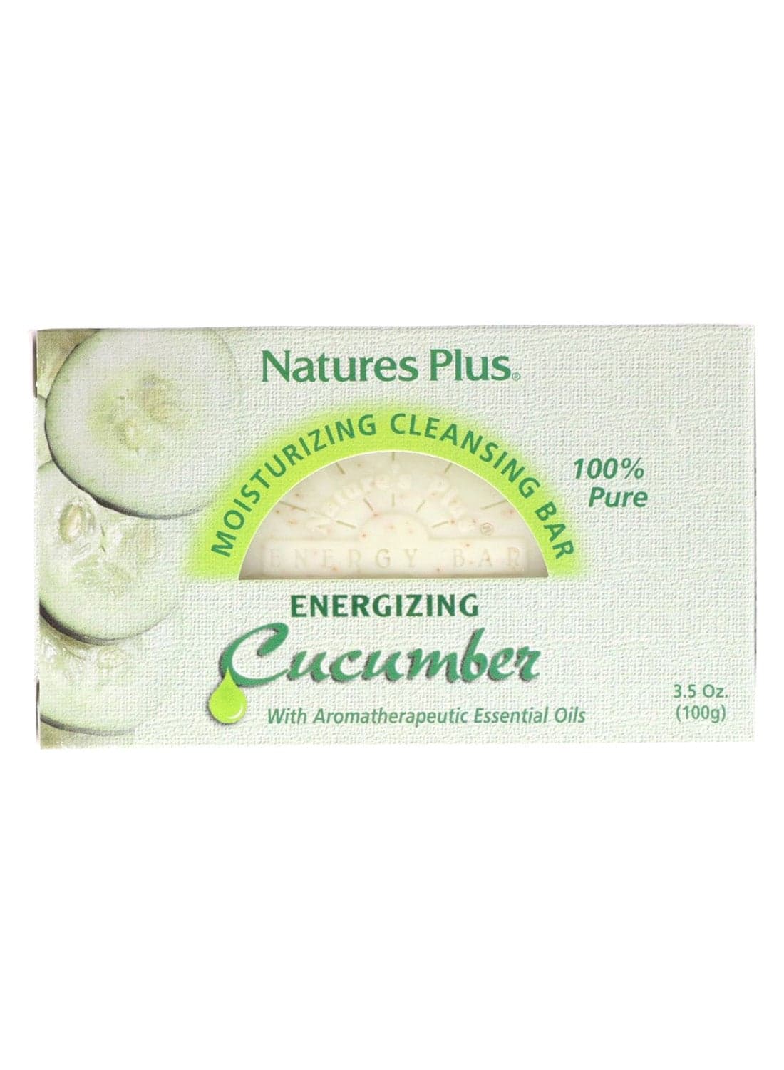 Energizing Cucumber Moisturizing Cleansing Bar Off White 100grams