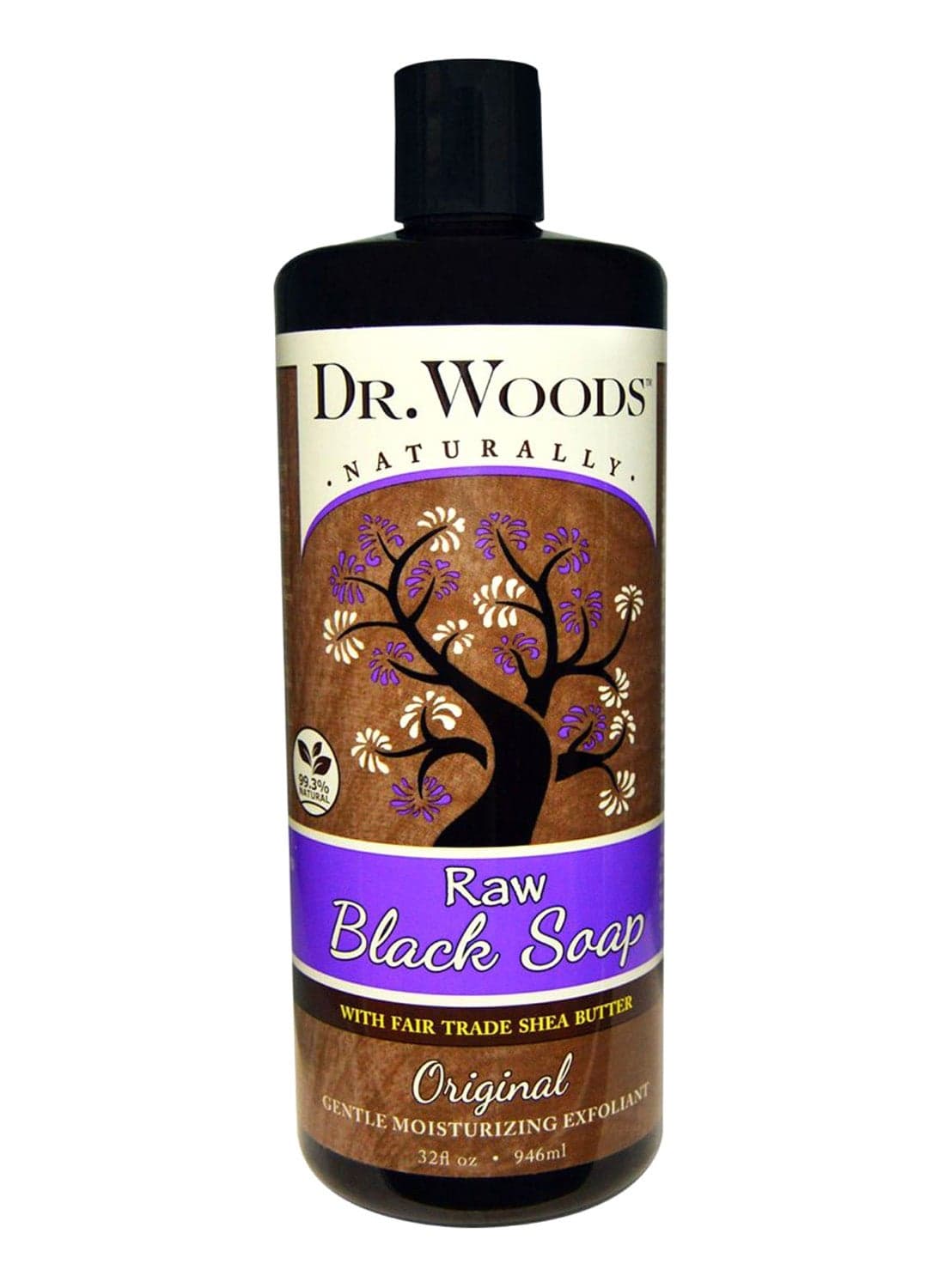 Fair Trade Shea Butter Raw Black Liquid Body Soap 946ml