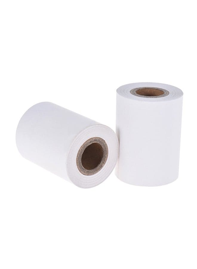 Pack Of 2 Thermal Paper Rolls White
