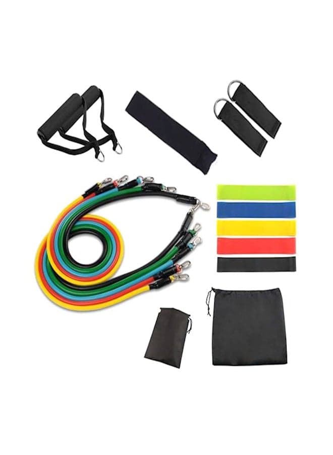 17-Piece Resistance Fitness Band Set