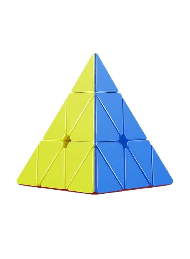 High Speed Pyraminx Stickerless Triangle Rubik Cube Puzzle 8x8x8cm