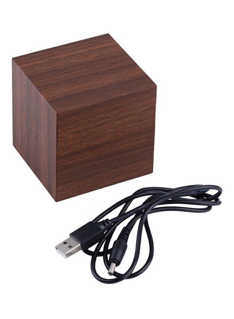 Digital LED Alarm Clock Brown