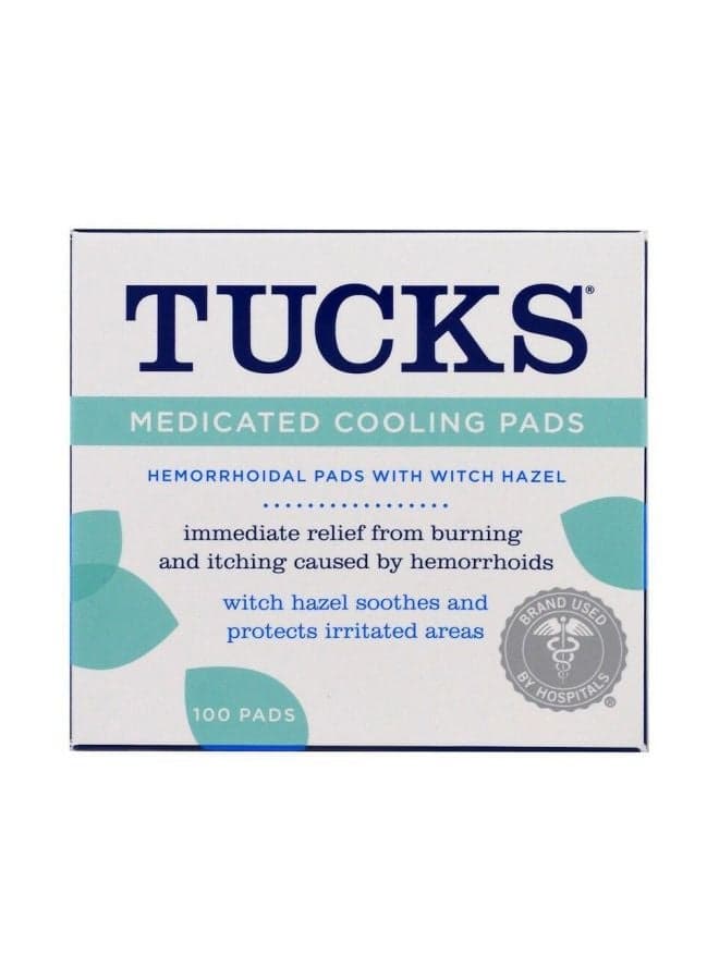 Medicated Cooling Pads - 100 Pads