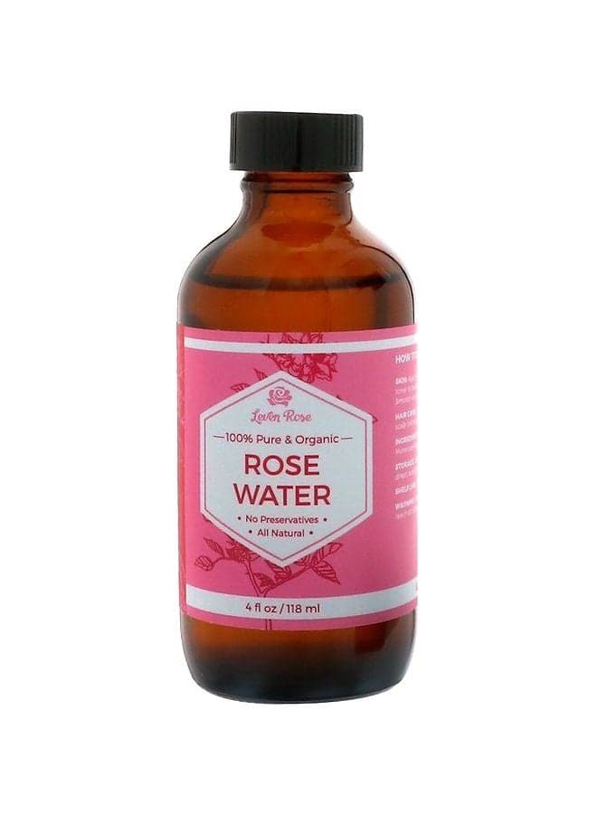 100% Pure And Organic Rose Water 118ml