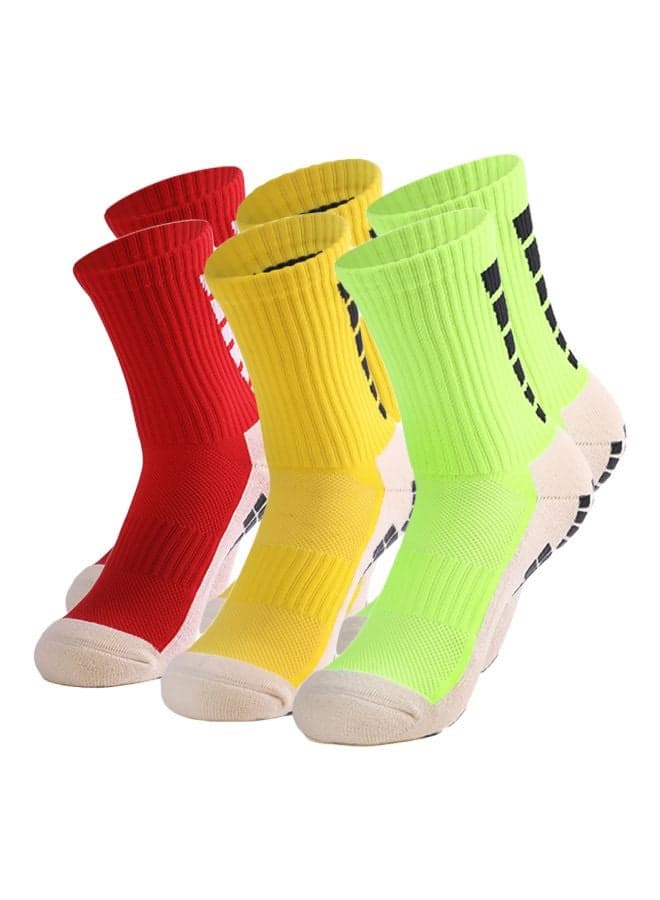 Pair Of 3 Athletic Football Socks