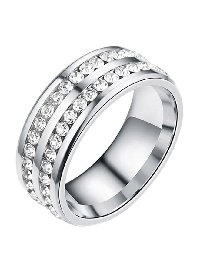 Titanium Steel Diamond Ring
