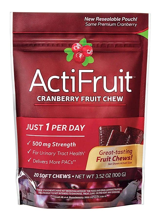 Actifruit Cranberry Fruit Chew - 20 Chews