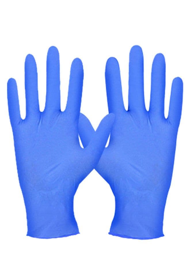 Pair Of Disposable Nitrile Safeguard Glove Blue 24 x 10cm