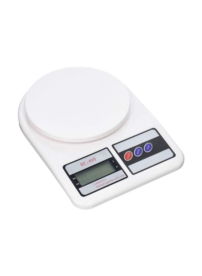 Digital Kitchen Scale White 9.5x6.625inch