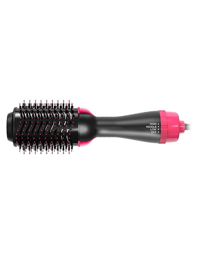 Hair Dryer Straightening Brush Black/Pink