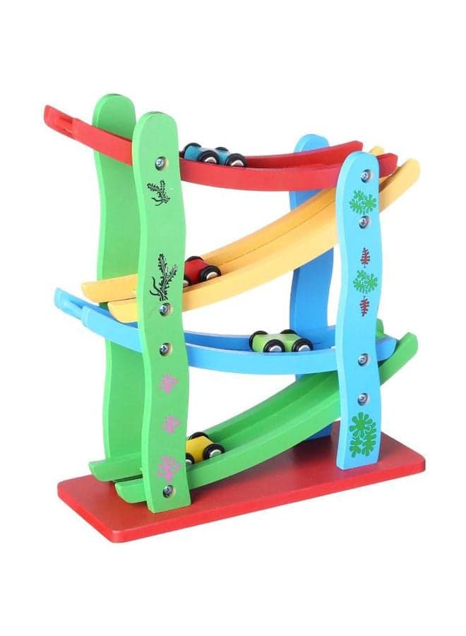 Wooden Racing Car With Ramp Set