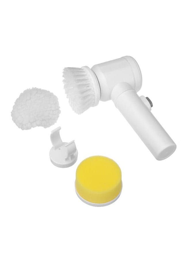 5-In-1 Electric Magic Toilet Cleaning Brush White 26cm