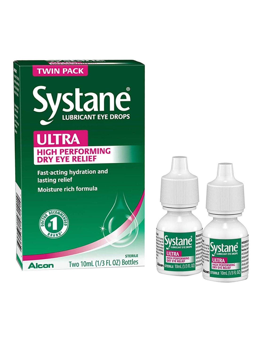 2-Piece Ultra Lubricant High Performing Eye Drop Set