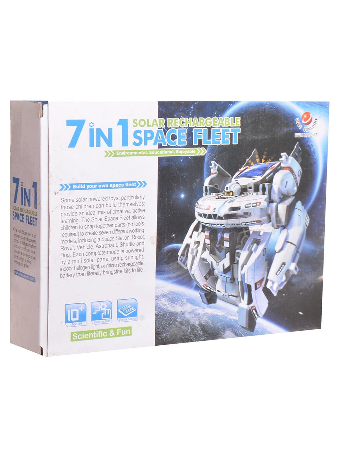 7-In-1 Space Fleet Educational Rechargeable Solar Kit