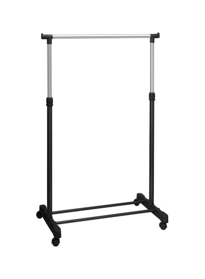 Foldable Stainless Steel Cloth Rack Silver/Black