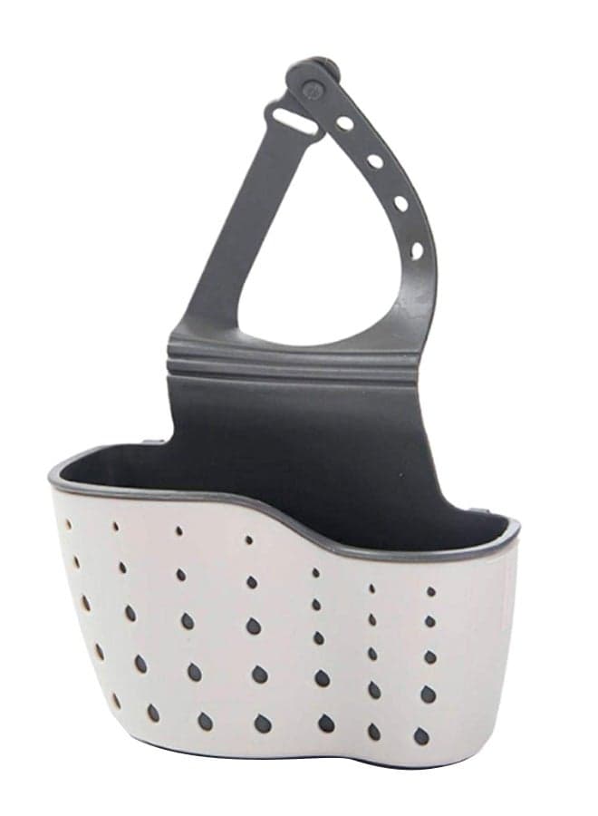 Portable Hanging Drain Basket White/Black 20cm