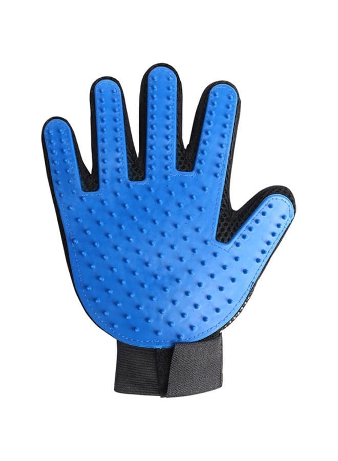 Silicone Glove Pet Brush Blue/Black 9.05inch