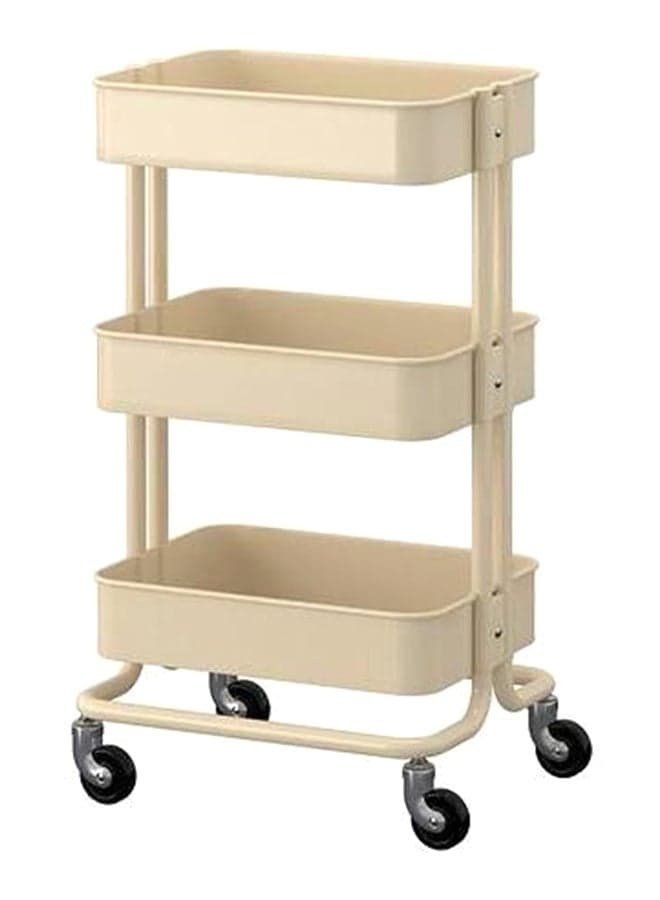 3 Layer Space Saving Stackable Storage Rack Beige
