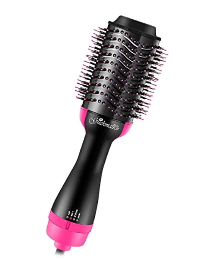 4-In-1 Electric Styler Hair Straightener Black/Pink