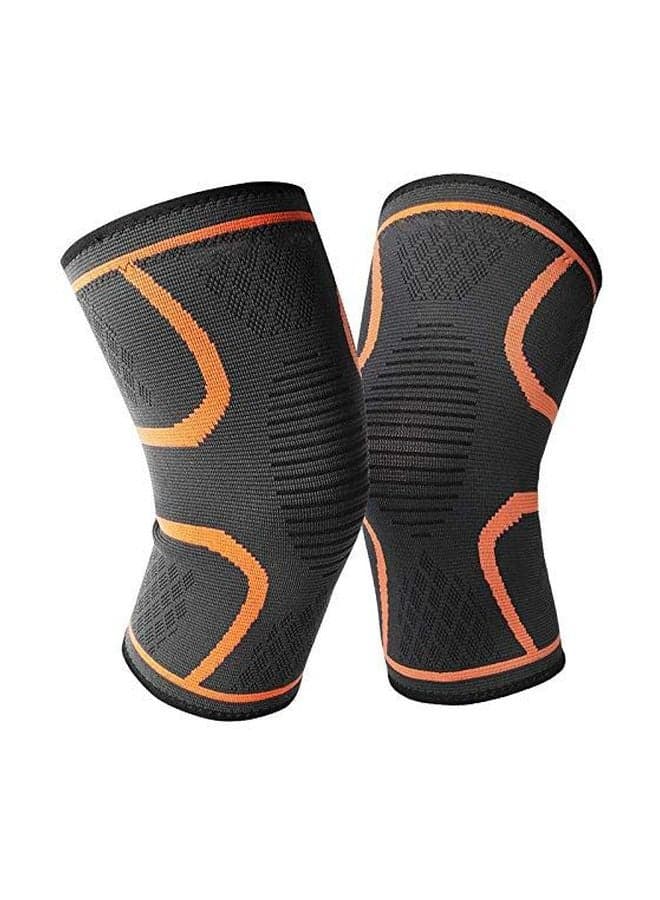 2-Piece Cycling Knee Support Braces L