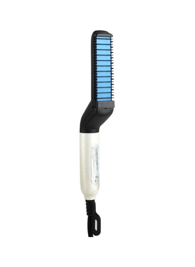 Modelling Comb Hair Straightener Black/White/Blue 20grams