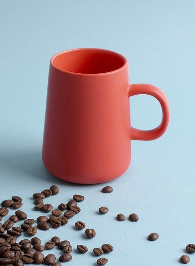 Frosted Ceramic Coffee Mug Coral