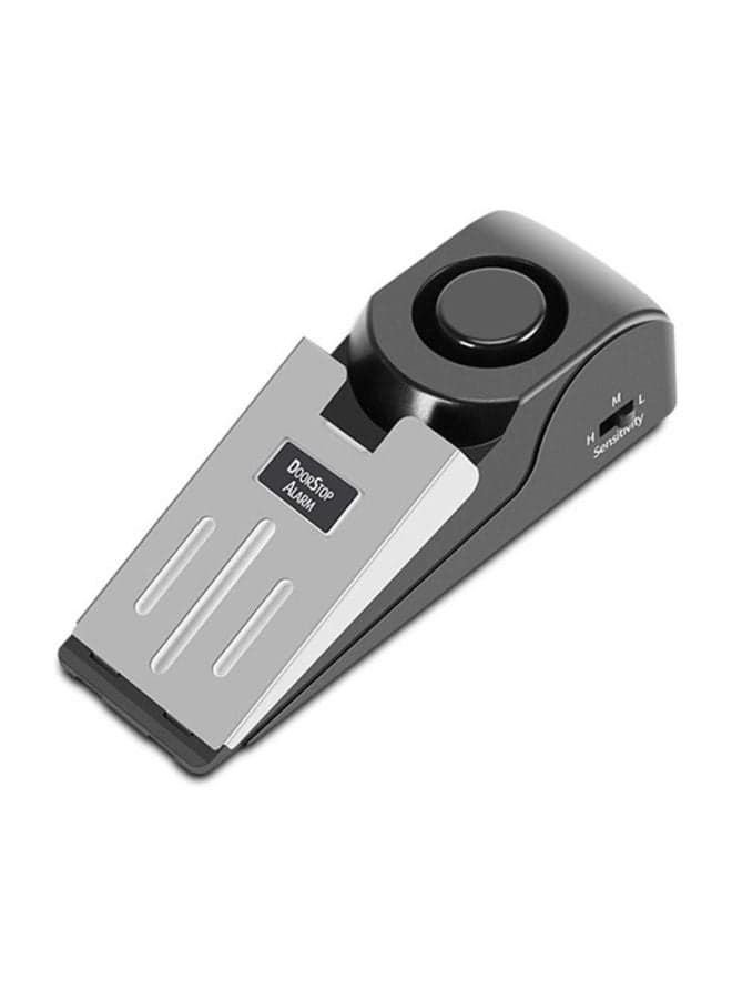 Wireless Door Stop Vibration Alarm Black/White