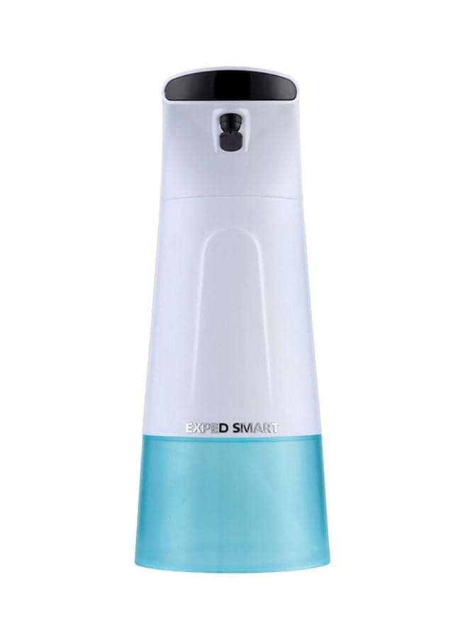 Waterproof Touchless Liquid Soap Dispenser White/Blue 22x8x11cm