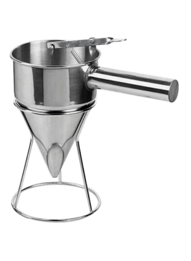 Stainless Steel Pancake Batter Dispenser Silver 10cm